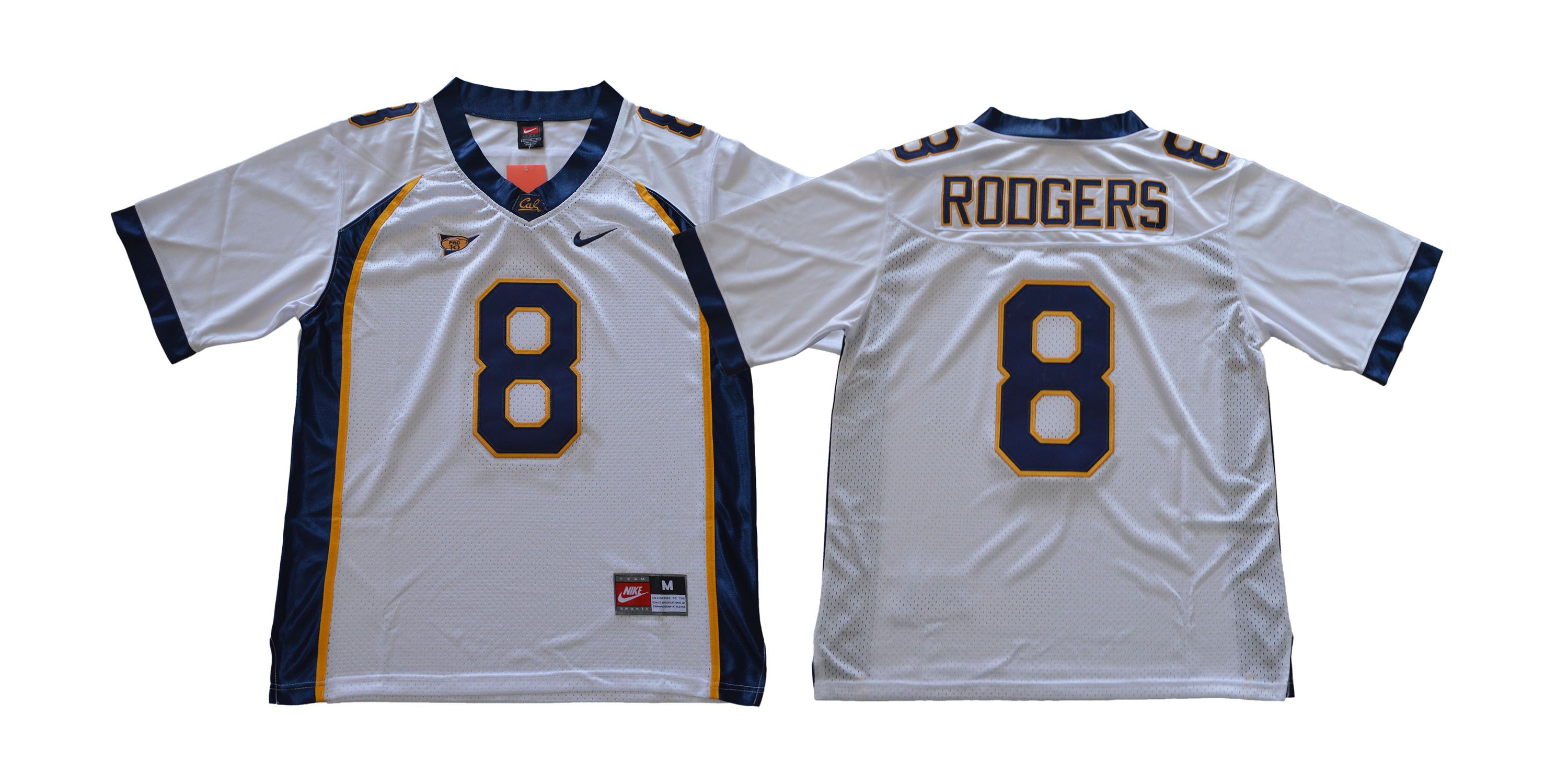 Men California Golden Bears #8 Rodgers White Nike NCAA Jerseys->women nfl jersey->Women Jersey